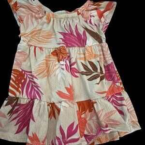 Carters Toddler Girl 2T Summer Floral Themed Dress Super Cute